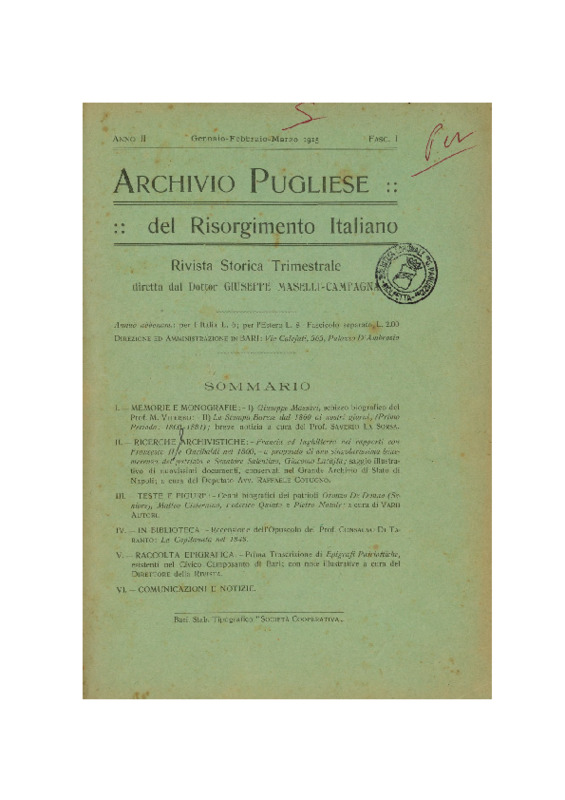 MV (1915), Giuseppe Massari (Archivio pugliese del risorgimento italiano, 1915 - A. 2, gen.- mar., fasc. 1, p. 1-8).pdf