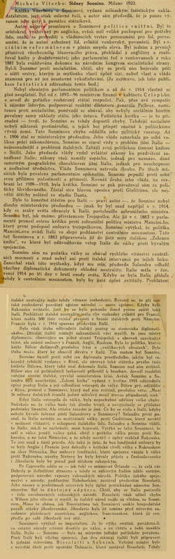 (1923), Sidney Sonnino [Recensione in ceco], Zahm. (Praha).JPG