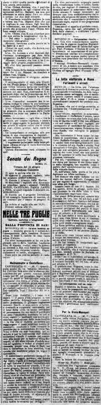 MV (1907), Malcontento a Castellana (Corriere delle Puglie, 25 giugno 1907, p. 1).jpg