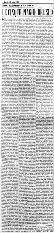 VM(1961) Le cinque piaghe del Sud, Don Liborio e Cavour (La Gazzetta del Mezzogiorno, 20 marzo 1961, p. 3).jpg