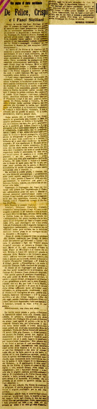 MV (1920), De Felice, Crispi e i Fasci Siciliani, Giornale delle Puglie, 22-23 luglio 1920.JPG