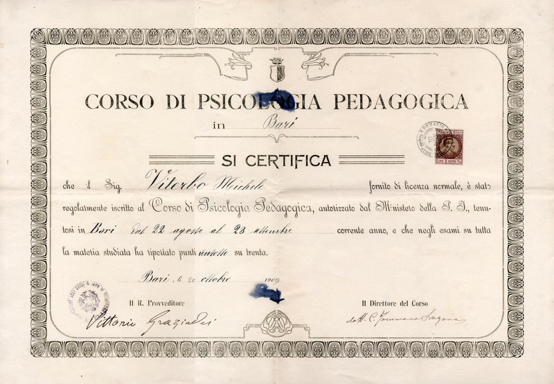 (1909) Attestato di partecipazione al Corso di Psicologia Pedagogica.jpg