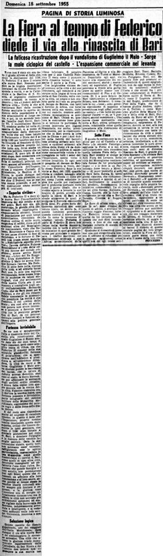 VM(1955) La Fiera al tempo di Federico diede il via alla rinascita di Bari (La Gazzetta del Mezzogiorno, 18 settembre 1955, p. 21).jpg