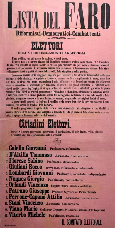 (19..) Manifesto elettorale della Lista del Faro.jpg