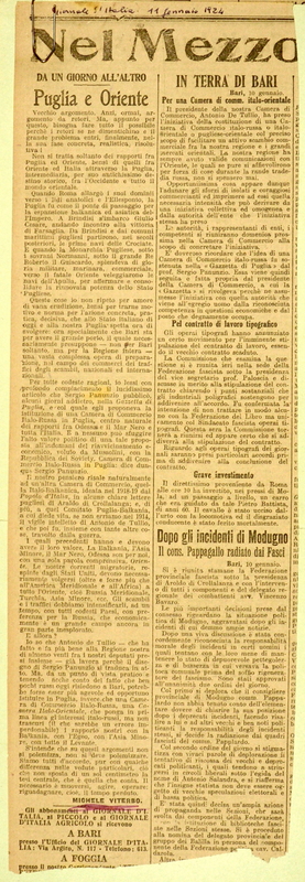 MV (1924), Puglia e Oriente, da un giorno all'altro, Giornale d'Italia, 11 gennaio 1924.JPG