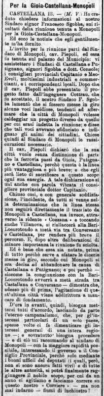 MV (1908), Per la Gioia-Castellana-Monopoli (Corriere delle Puglie, 14 febbraio 1908, p. 2).jpg