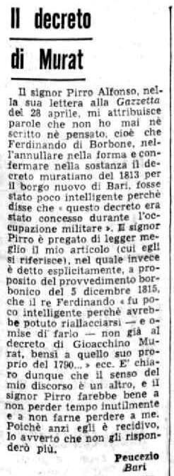 VM (1963), Il decreto di Murat (La Gazzetta del Mezzogiorno, 4 maggio 1963, p. 5).jpg
