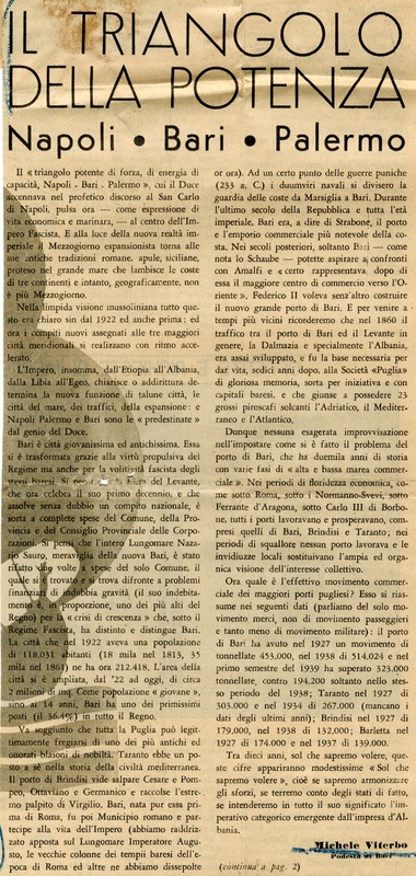 Michele Viterbo (1939) - Il triangolo della potenza, Napoli, Bari, Palermo (Autarchia e Commercio - Roma - 10 settembre 1939, p. 1-2).jpg