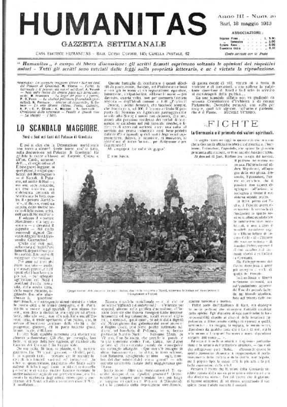 VM(1913), Lo scandalo Maggiore, Nord e Sud nei fasti del Palazzo di Giustizia (Humanitas, 18 maggio 1913).pdf