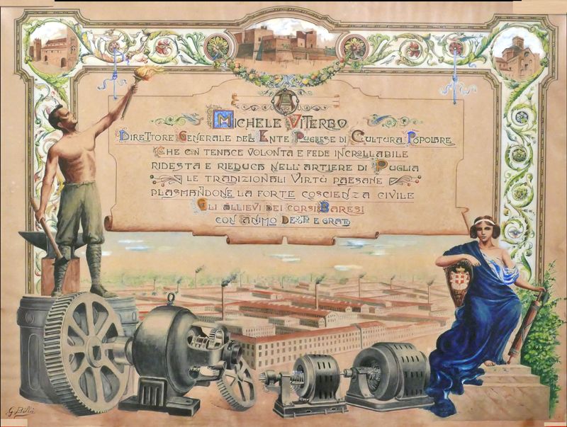 Attestato per la carica di Direttore generale dell'Enti Pugliese di Cultura Popolare .JPG