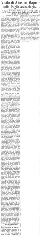 (1950) Visita di Amedeo Majuri nella Puglia archeologica (La Gazzetta del Mezzogiorno, 23 agosto 1950, p. 5) [cit].jpg
