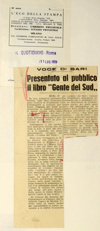 (1959), Presentato al pubblico il libro “Gente del Sud“.jpeg