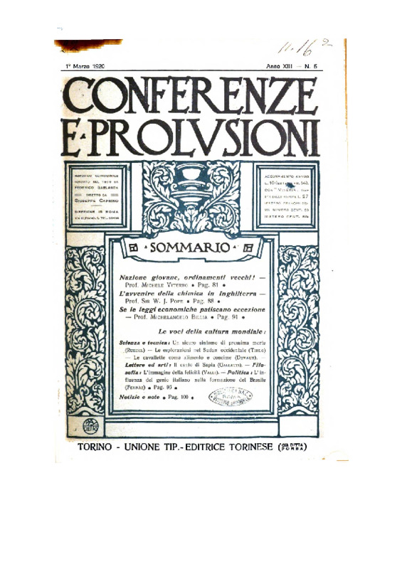 VM (1920), Nazione giovane, ordinamenti vecchi!, Conferenza tenuta il 26 novembre in Bari dal prof. Michele Viterbo, (Prolusioni e Conferenze, A. 13, n. 5, 1 marzo 1920, p. 81-88).pdf