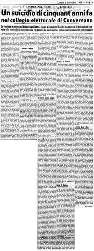 VM(1959) Un suicidio di cinquant'anni fa nel collegio elettorale di Conversano (La Gazzetta del Mezzogiorno, 2 novembre 1959, p. 3).jpg