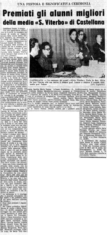 (1971), Premiati gli alunni migliori della media S. Viterbo di Castellana (La Gazzetta del Mezzogiorno, 5 maggio 1971, p. 13).jpg