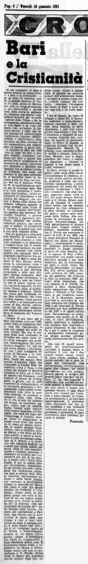 VM (1964), Bari e la cristianità (La Gazzetta del Mezzogiorno, 10 gennaio 1964, p. 4).jpg