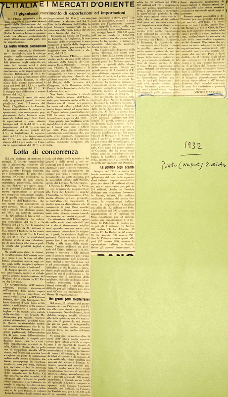 MV (1932), L'Italia e i mercati d'Oriente, Il Porto, 02 ottobre 1932.JPG