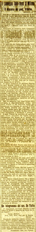 (1925), Il Convegno italo-russo di Milano, il discorso del prof. Viterbo, La Gazzetta di Puglia, 03 maggio 1925, p. 2.JPG