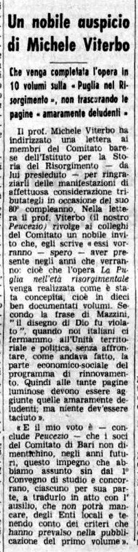 (1970), Un nobile auspicio di Michele Viterbo (La Gazzetta del Mezzogiorno, 27 novembre 1970, p. 3).jpg