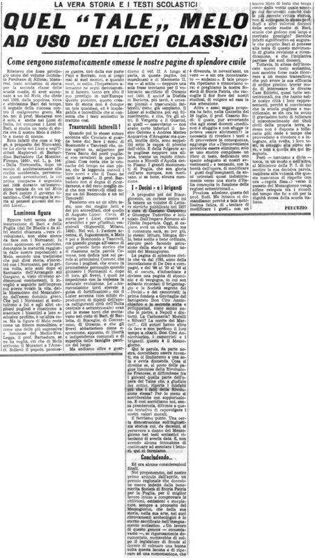 Viterbo Michele (1951) Quel tale Melo ad uso dei licei classici (La Gazzetta del Mezzogiorno, 9 agosto 1951, p. 3).jpg
