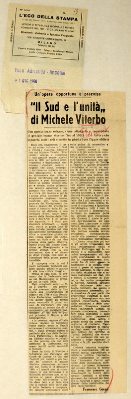 Geraci Francesco (1966) “Il Sud e l’Unità” di Michele Viterbo, un’opera opportuna e preziosa.JPG