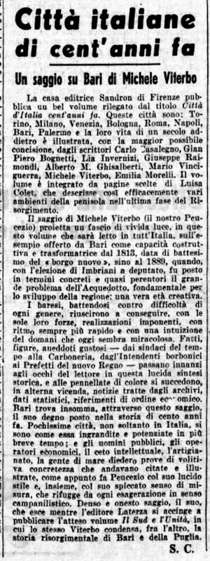 SC (1965), Città italiane di cent'anni fa, Un saggio su Bari di Michele Viterbo (La Gazzetta del Mezzogiorno, 28 gennaio 1965, p. 5).jpg