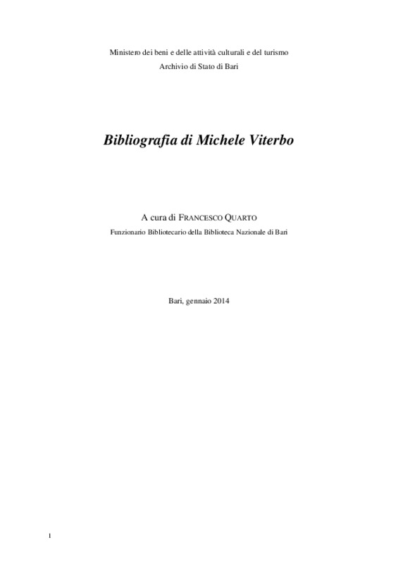 Bibliografia Michele Viterbo 27gen2014.pdf