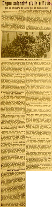 (1924) Degna solennità civile a Ruvo per la chiusura del corso per le maestranze, La Gazzetta di Puglia, 17 luglio 1924, p. 6.JPG