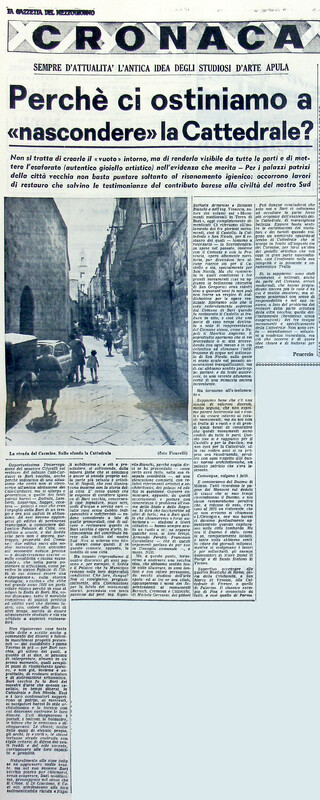 VM (1971), Perchè ci ostiniamo a nascondere la Cattedrale? (La Gazzetta del Mezzogiorno, 6 settembre 1971, p. 5).jpg