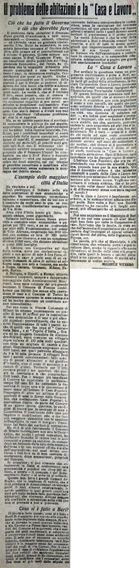 MV (1920) Il problema delle abitazioni e la Casa e Lavoro (Giornale delle Puglie, 5-6 marzo 1920).JPG