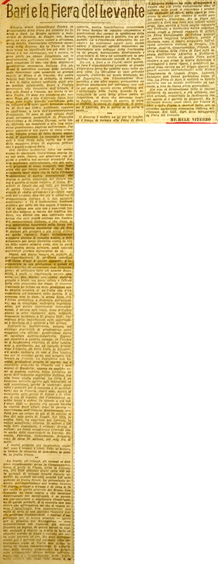 MV (1925), Bari e la Fiera del Levante, La Gazzetta di Puglia, 26 agosto 1925, p. 3.JPG