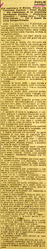 Pascazio N. (1908) Una conferenza di Michele Viterbo all’Università popolare … (La provincia, 5-6 maggio 1908, parte 1).JPG