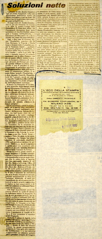 MV (1935), Soluzioni nette, Il Quotidiano Eritreo (Asmara), 22 marzo 1935 (La GdM, 26 (La Gazzetta del Mezzogiorno, 26 febbraio 1935).JPG