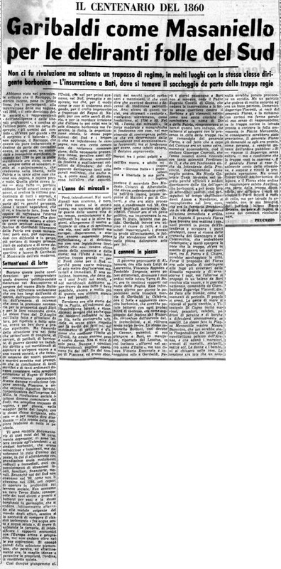 VM(1960) Garibaldi come Masaniello per le deliranti folle del Sud (La Gazzetta del Mezzogiorno, 27 dicembre 1960, p. 3).jpg