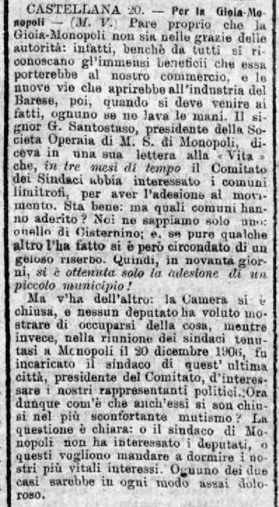 MV (1907), Per la Gioia-Monopoli (Corriere delle Puglie, 22 marzo 1907, p. 1).jpg