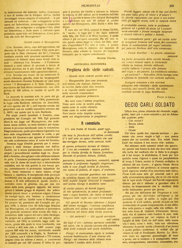 MV (1918), Apologia di Giovanni Giolitti (Risposta polemica al professore Barbagallo). 1, Humanitas, 28-29 gennaio 1919, p.205.JPG
