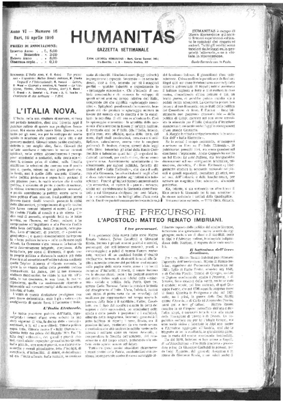 VM(1916), Tre precursori - L'apostolo Matteo Renato Imbriani (Humanitas, 16 aprile 1916, p. 121-124).pdf