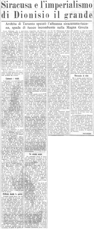 Viterbo Michele (1950) Siracusa e l'imperialismo di Dionisio il grande (La Gazzetta del Mezzogiorno, 31 ottobre 1950, p. 3).jpg
