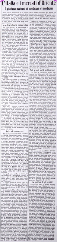 MV (1932), L'Italia e i mercati d'Oriente, Il gigantesco movimento di esportazioni ed importazioni, La GdM, 21 settembre 1932, p. 1-2.JPG