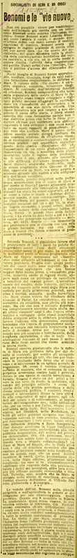 MV (1921), Bonomi e le %22vie nuove%22, Socialisti di ieri e di oggi, Corriere delle Puglie, 11 ottobre 1921, p. 1-2.JPG