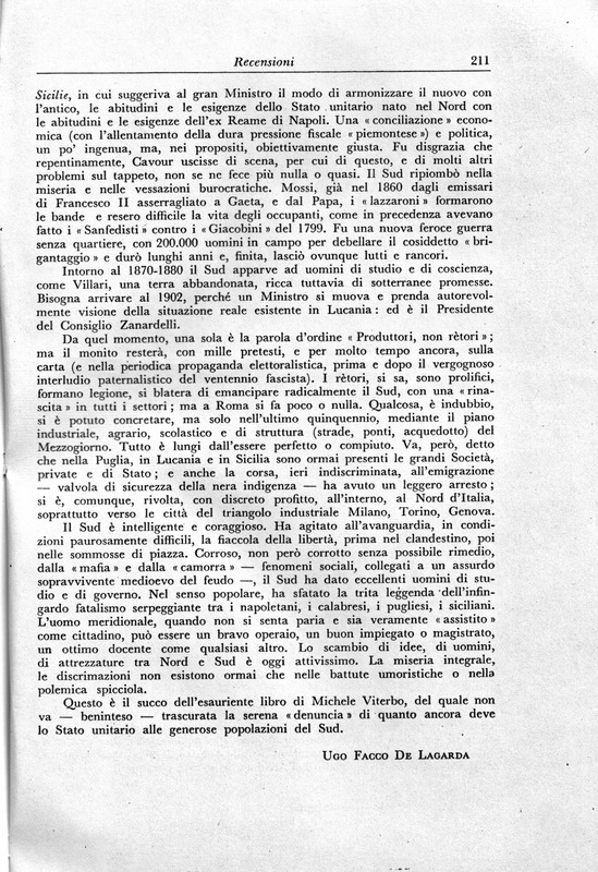 Facco De Lagarda U. (1967) Recensione all'opera Gente del Sud. Il Sud e l'Unità (Nuova rivista storica, 1967)_Pagina_6.jpg
