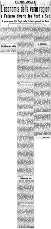 VM(1956) L'economia delle varie regioni e l'eterno divario fra Nord e Sud 2 (La Gazzetta del Mezzogiorno, 1 maggio 1956, p. 3).jpg