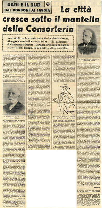 Peucezio (1964) - La città cresce sotto il mantello della Consorteria (La Gazzetta del Mezzogiorno - 16 febbraio 1964).jpg