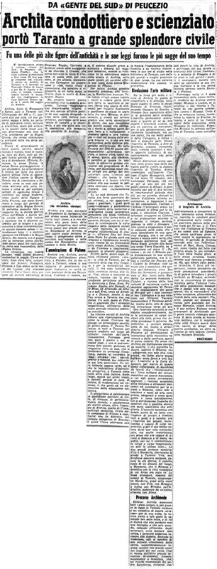 VM(1959) Archita condottiero e scienziato portò Taranto a grande splendore civile (La Gazzetta del Mezzogiorno, 16 maggio 1959, p. 3).jpg