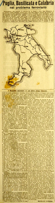 MV (1927), Puglia, Basilicata e Calabria nel problema ferroviario, La Gazzetta di Puglia, 5 febbraio 1927, p. 1.JPG
