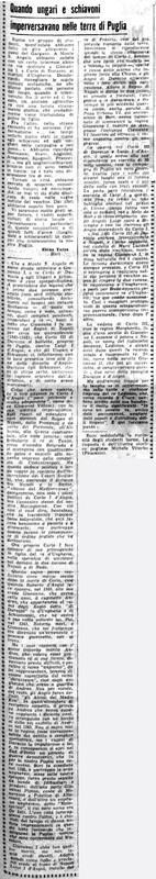 VM (1965), Quando ungari e schiavoni imperversarono nelle terre di Puglia (La Gazzetta del Mezzogiorno, 29 settembre 1965, p. 5).jpg