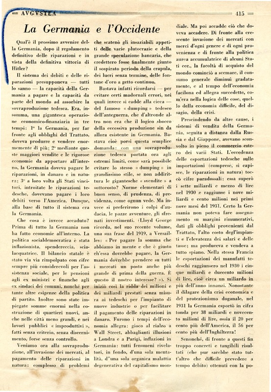 Michele Viterbo (193.) - La Germania e l'Occidente (Augustea - 15 luglio 193., p. 415-417)_Pagina_1.jpg