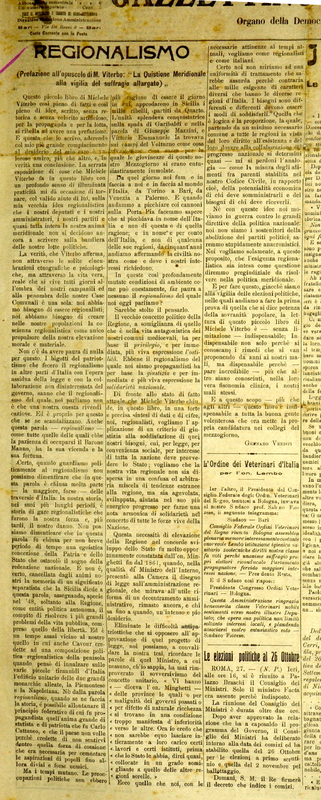 Venisti Gennaro (1913) Regionalismo. Prefazione all’opuscolo di M. Viterbo.JPG