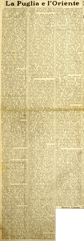 MV (1930), La Puglia e l'Oriente, La Gazzetta del Mezzogiorno, 30 agosto 1930, p. 1.JPG