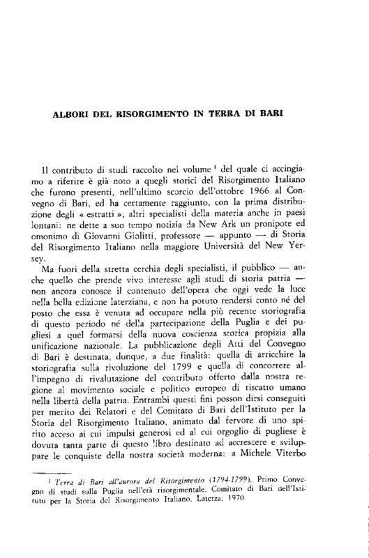 Pasquale Del Prete (1972), Albori del Risorgimento in Terra di Bari (Archivio Storico pugliese, A. 25 1972 fasc. 3-4, p. 385-396).pdf